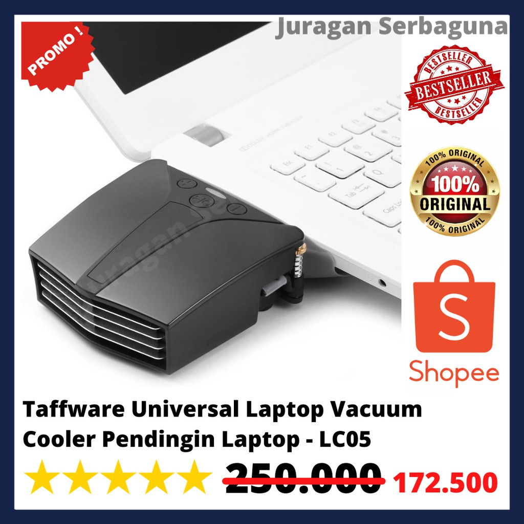 Taffware Universal Laptop Vacuum Cooler Pendingin Laptop - LC05 - Black