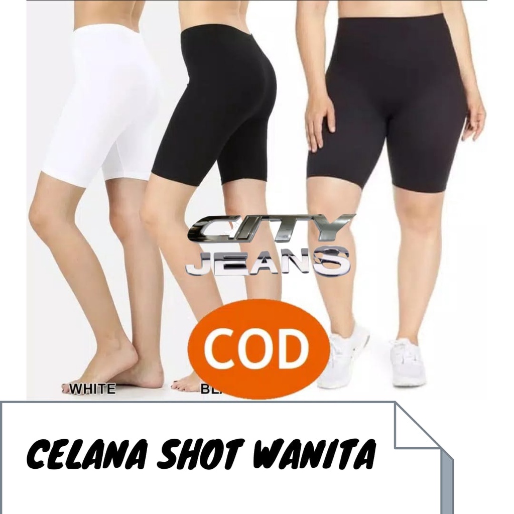 Ukurn S sampai JUMBO Celana pendek short shot legging / Leging / lejing / leggings / jersi / strit-,