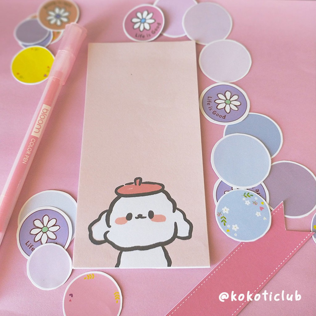 

CUSTOM MiniNotepad/MiniMemopad / Isi 50 Lbr per pack / Uk.6,5x12 Cm