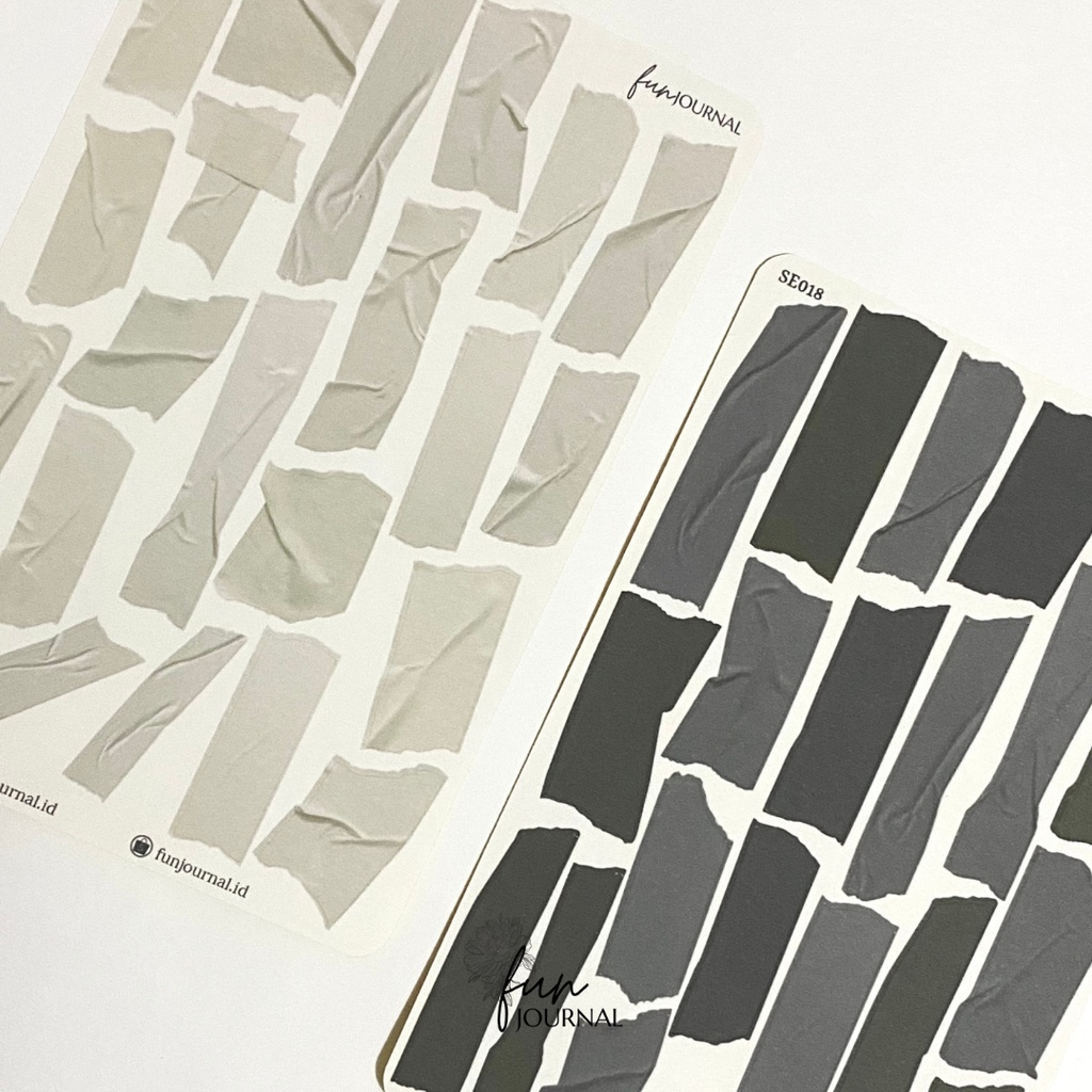 

RIBBED WASHI STICKER STIKER SHEET UNTUK JOURNAL JURNAL PLANNING PLANNER SCRAPBOOK DIY BUJO