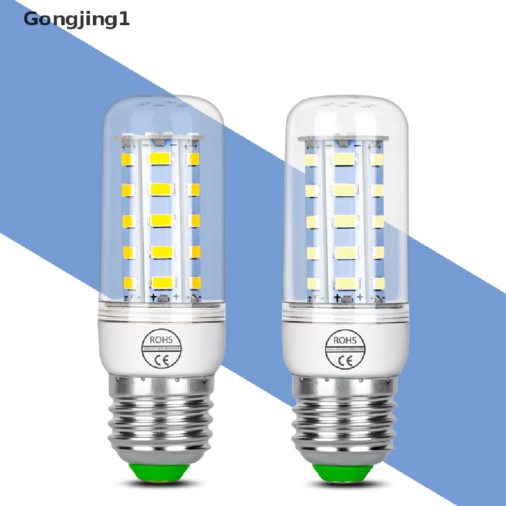 Gongjing1 Lampu Bohlam Jagung LED E27 E14 7W 9W 12W 15W 20W 25W 5730 SMD Warna warm white