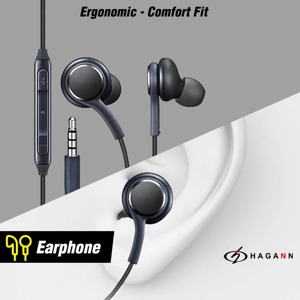 Earphone Headset Handsfree In Ear Kabel Extra Bass Noise Cancelling Stereo Full Bass Original Garansi 1 Bulan