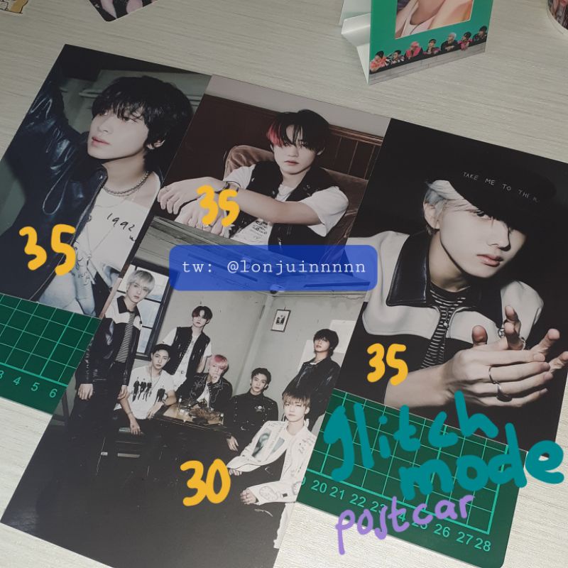 HAECHAN CHENLE JISUNG 'GLITCH MODE' POSTCARD NCT DREAM