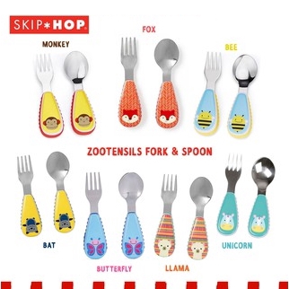 SKIP HOP ORIGINAL SENDOK MAKAN  ZOO UTENSIL ANIMAL