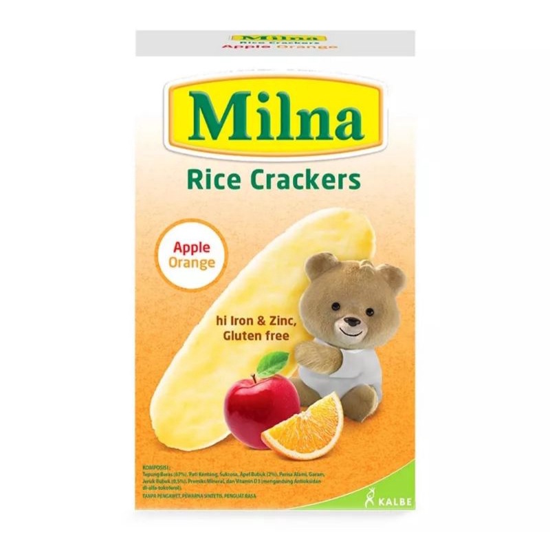 

MILNA 8+ Rice Crackers Apple Orange Box - 20gr