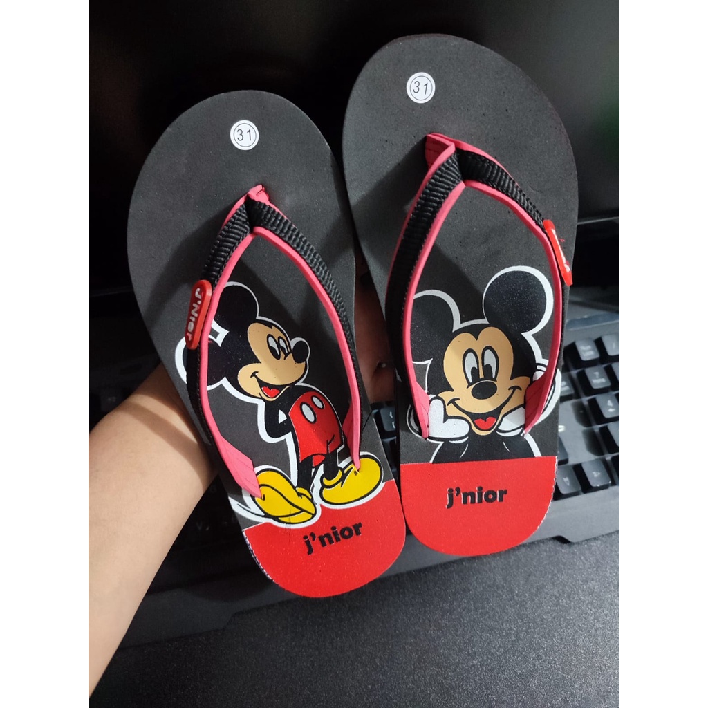 SANDAL JEPIT ANAK CEWE COWO MICKEY