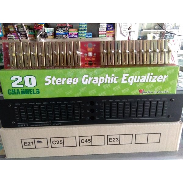 Kit Plus Box Equalizer 20 Ch Stereo Bell BGR 020