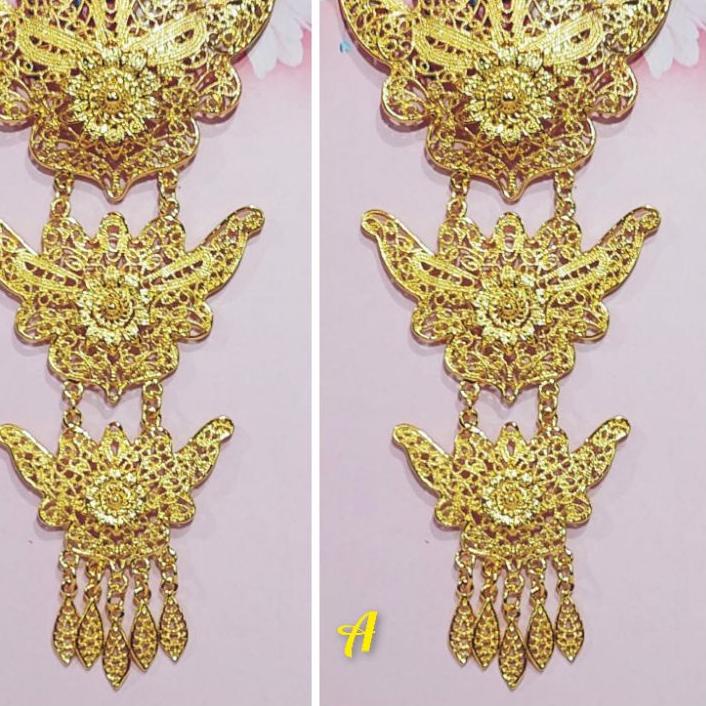 Gold Promo BROS KUTU BARU BROS KEBAYA   BESAR MATA BERLIAN KRISTAL  UNTUK  HIJAB PESTA