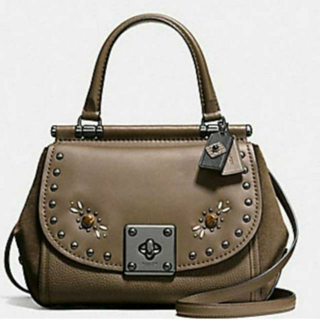 Preloved / Second / Used Tas Coach F57659 Drifter Top Handle Rivets Fatique