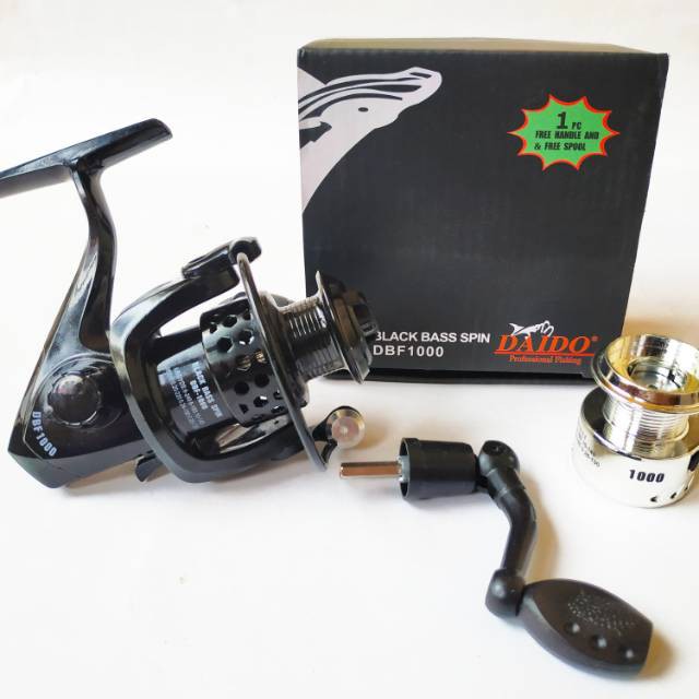 Reel DAIDO Black BASS SPIN 1000  8 1  sudah One way Putaran Tanpa Jedah
