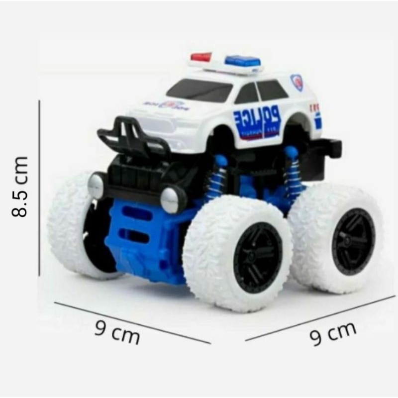 mobil off road monster zap Dino &amp; police car  mainan anak