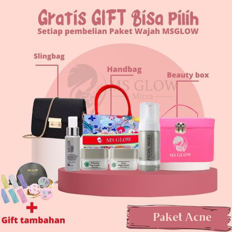 MS GLOW FREE TAS CANTIK/BOX MAKE UP