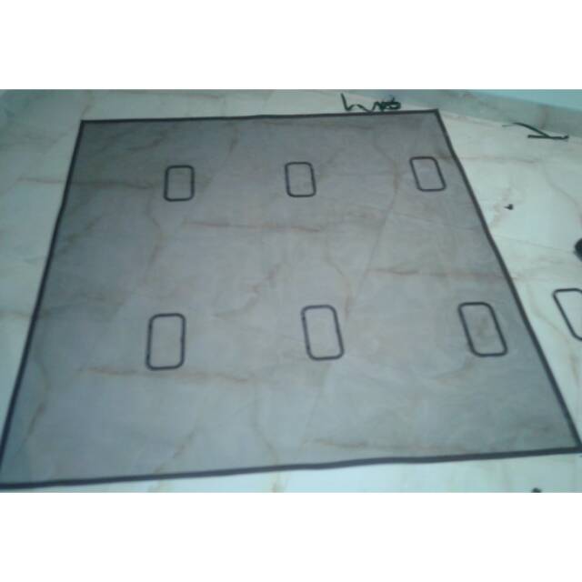 Kasa nyamuk fiber untuk jendela ukuran 150cm x 180cm