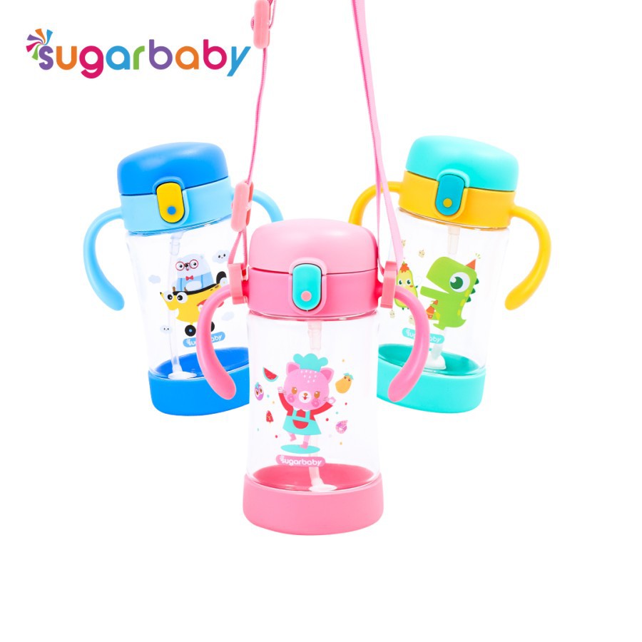 Sugar Baby - Tritan Sippy Cup 350 ml (With Handle and Strap)