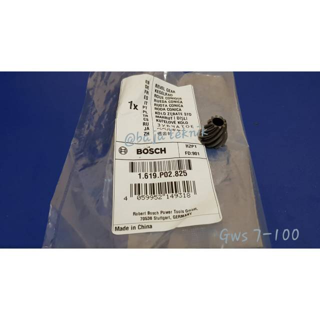 Gear / Bevel Gear Mesin Gerinda Tangan 4"  GWS 7-100 BOSCH