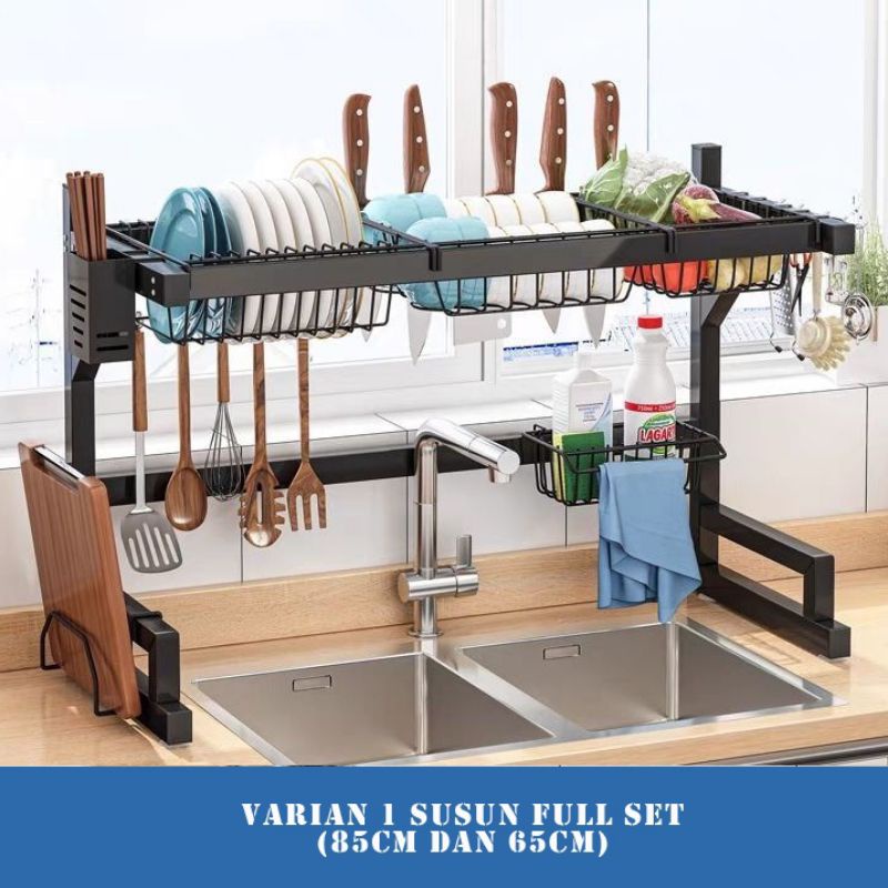 Jual Rak Wastafel/Rak Piring Dan Peralatan Dapur 1 susun | Shopee Indonesia