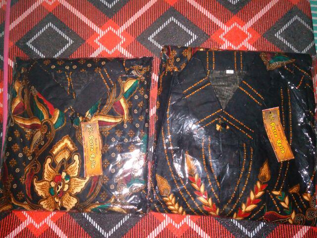 ( Ready Anak)  Couple 2575 Batik Couple Sarimbit Motif Sogan  Gamis Batik Kondangan Sumber Rejeki