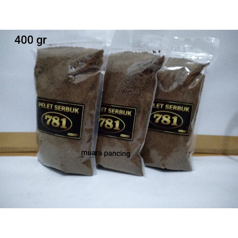 Pelet 781 halus/serbuk - bandul galatama - umpan pancing ikan air tawar