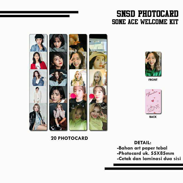 SNSD ACE FANCLUB KIT PHOTOCARD