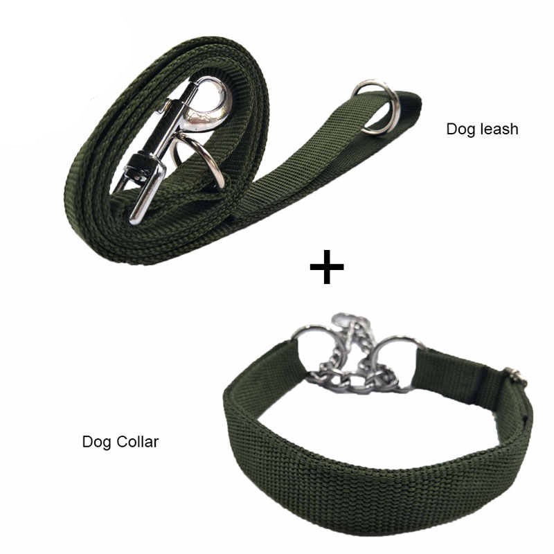 Pet Harness Dog Cat / Tali Rantai Kalung Anjing Kucing - Hijau Army