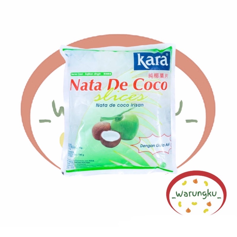 Nata De Coco SLICE 1KG KARA Iris Tipis