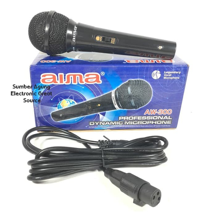 Mic Aima AW300 Professional Dynamic Microphone untuk Vocal