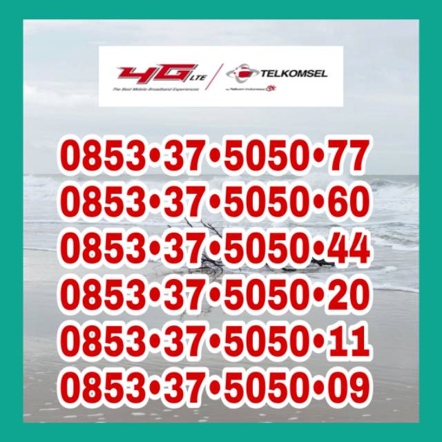 Nomor Cantik Kartu As 4G 5050