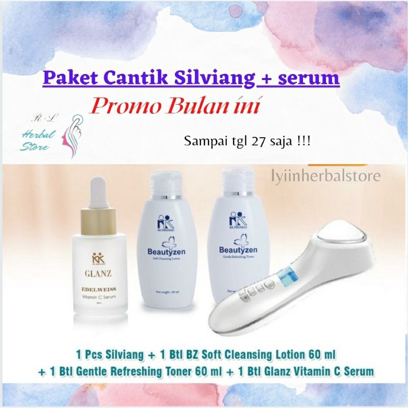 Paket Cantik Silviang Serum | VitC Serum |Toner | KK INDONESIA | 100% Asli