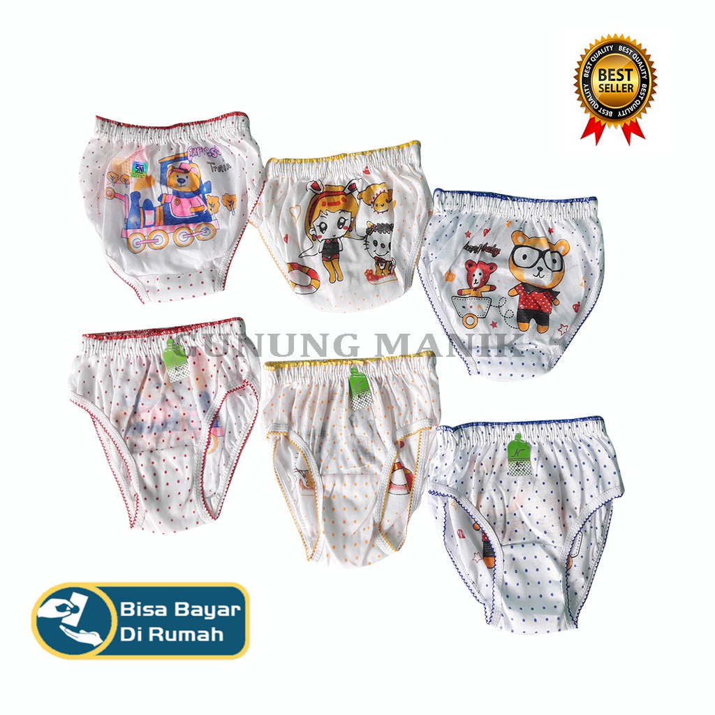 PAKET 12 PCS CELANA DAAM ANAK CEWE CD NOVY ONDE KIDS TERMURAH SIZE ANAK S.M.L