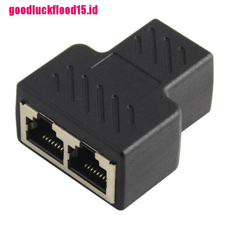 {LUCKID}1 to 2 LAN ethernet Network Cable RJ45 Splitter Plug Adapter Connector