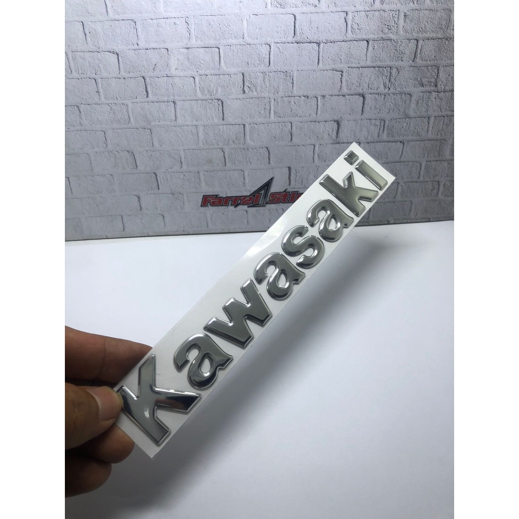 stiker 3d sticker emblem KAWASAKI