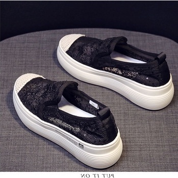 ik-974,  sepatu flat wanita import fashion sepatu wanita keren dan terkiniian terpopular cantik 0277-black