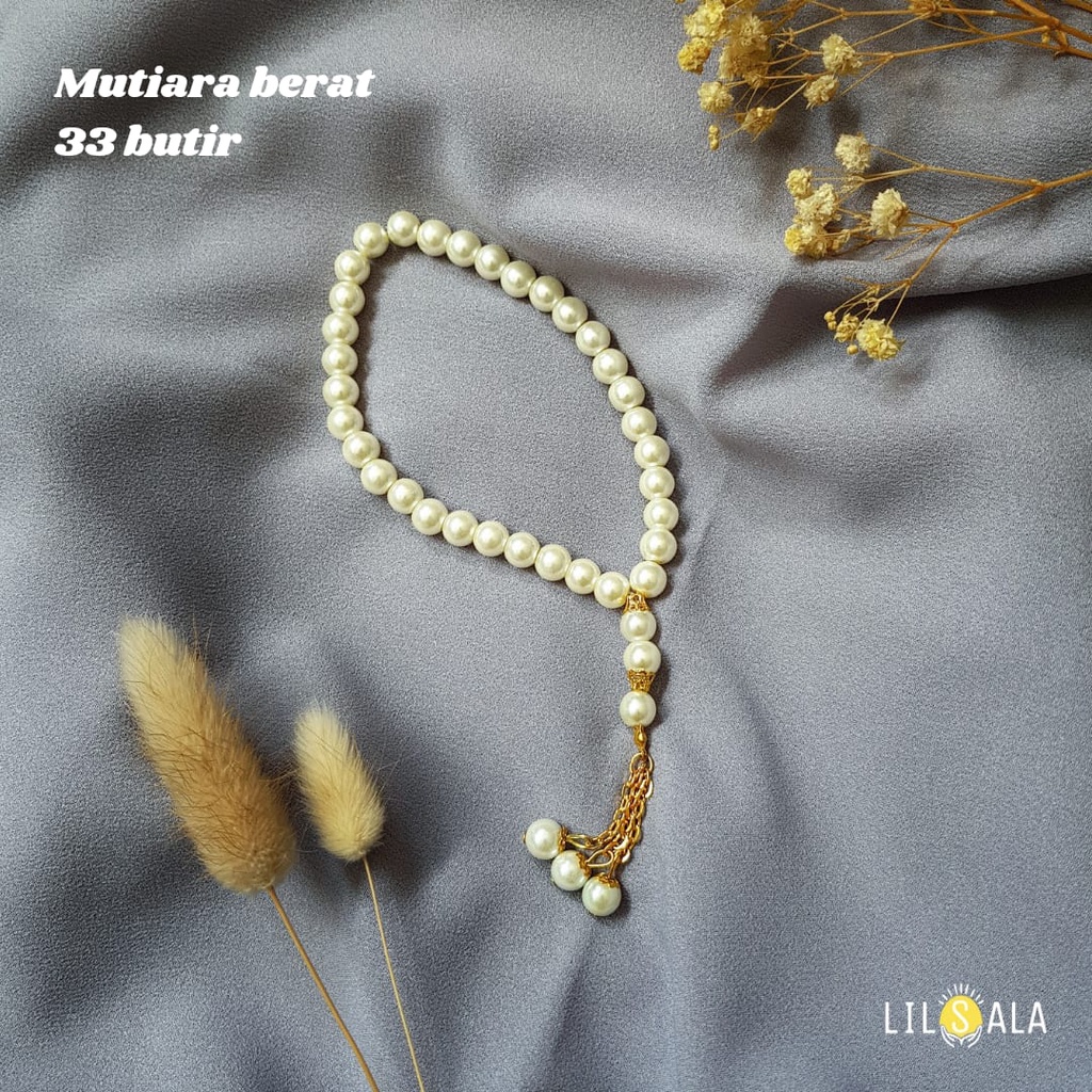 TASBIH MUTIARA MURAH CANTIK 33 / 99 BUTIR SOUVENIR TAHLIL PERNIKAHAN KADO WEDDING LEBARAN IDUL ADHA IDUL FITRI KADO CEWEK KADO NIKAH