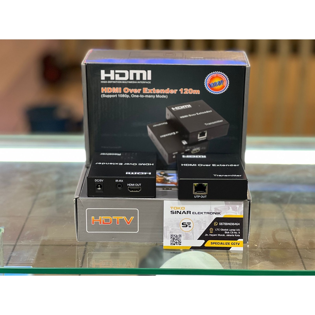 HDMI EXTENDER UP TO 120M / HDMI OVER ETHERNET MAKSIMAL 120 METER