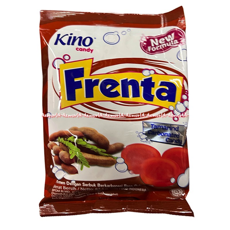 Kino Candy Frenta Tamarind  87gr Carbonated Candy Permen Asam Jawa Dengan Serbuk Berkarbonasi Fren Ta Kino Cendi Candy Tamarin 87gram