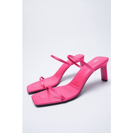 Zara Heels Sandals With Thin Straps High Heel Shoes 0065