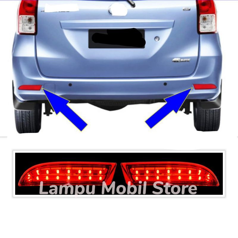 Lampu LED Reflector Bumper Belakang Toyota All New Avanza Daihatsu All New Xenia