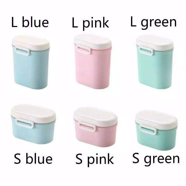 GROSIRJUJUR Kotak Susu Bayi Bubuk/Tempat Wadah Toples Penyimpanan Kue Buah Biskuit Serbaguna