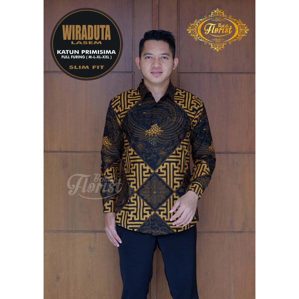 Kemeja Batik Wiraduta Lasem Lengan Panjang | Hem Batik
