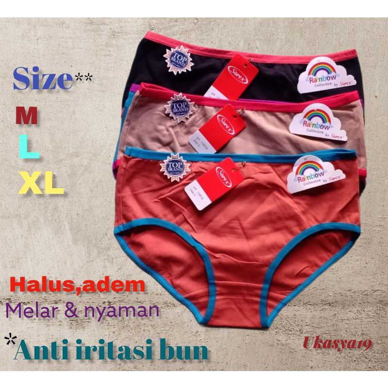 celana dalam wanita sorex rainbow