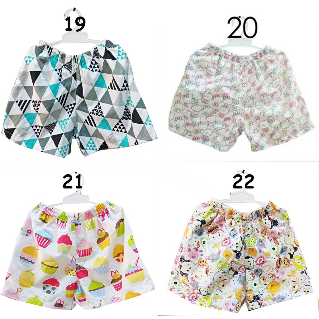 MOTIF RANDOM Celana Pendek Size 1,3,5,7 th Anak Celana Kolor Akachan Short Pants Anak Cewek Cowok cp