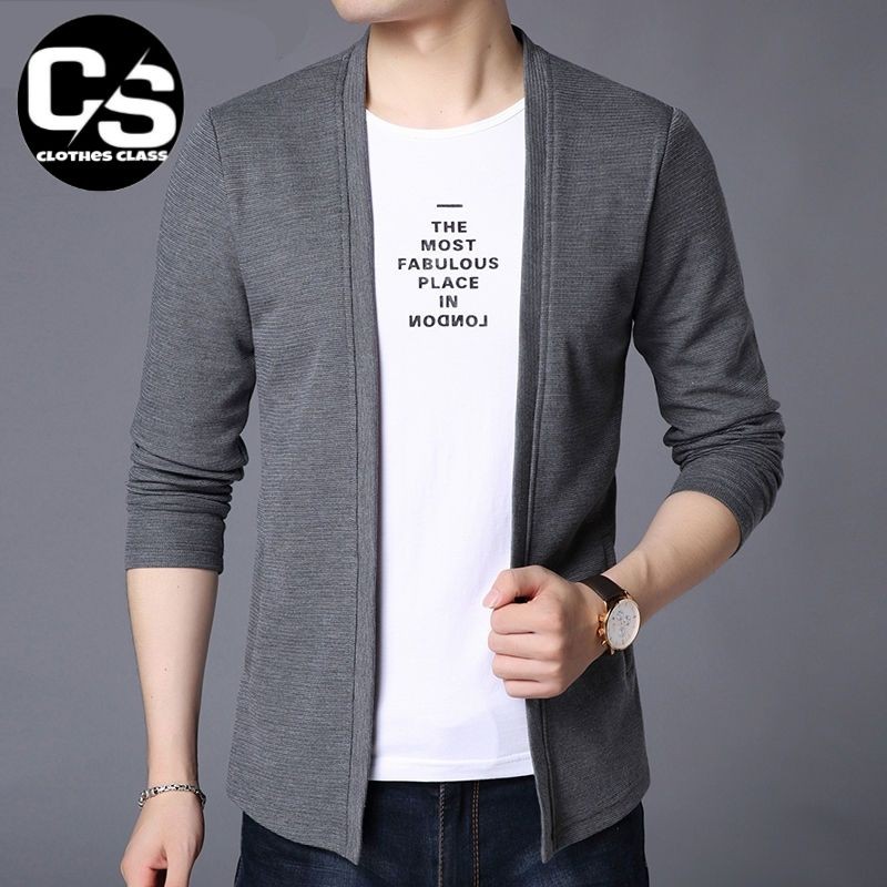 Blazer Pria Korea / Blazer Rajut Pria Cotton Rajut Halus Kualitas premium