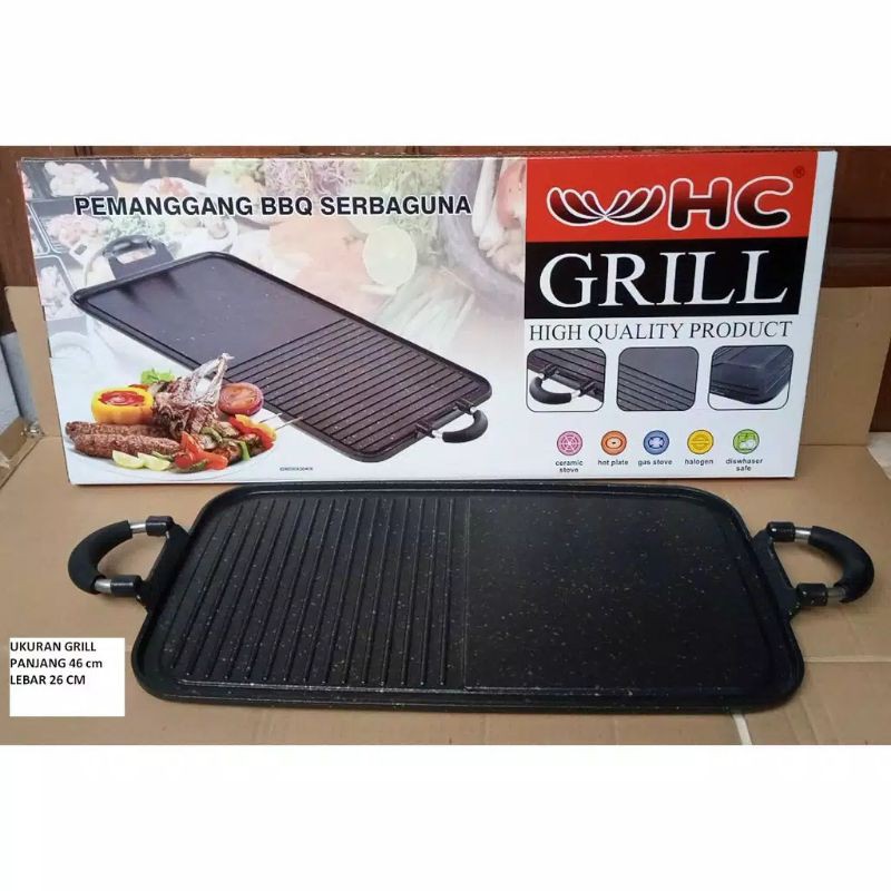 BBQ Pemanggang Anti Lengket Serbaguna HC Multi Grill Pan