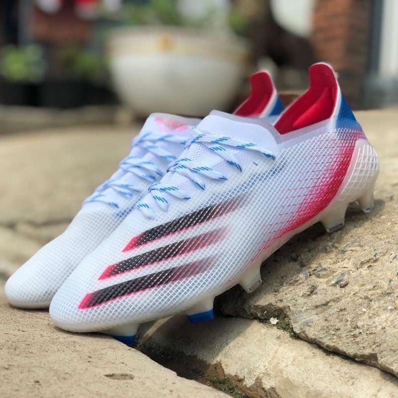 Sepatu Bola Adidas X Ghosted.1 White Black Pink