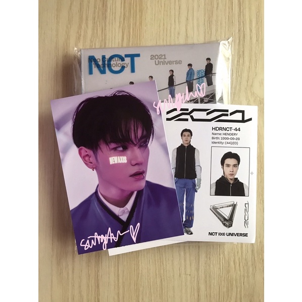 ALBUM UNIVERSE NCT 2021 Postcard Jaehyun Taeyong Sticker Ten Hendery