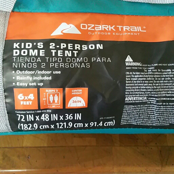 Tenda Camping 2 Orang Ozark Trail Kid's Dome Tent Anak Outdoor