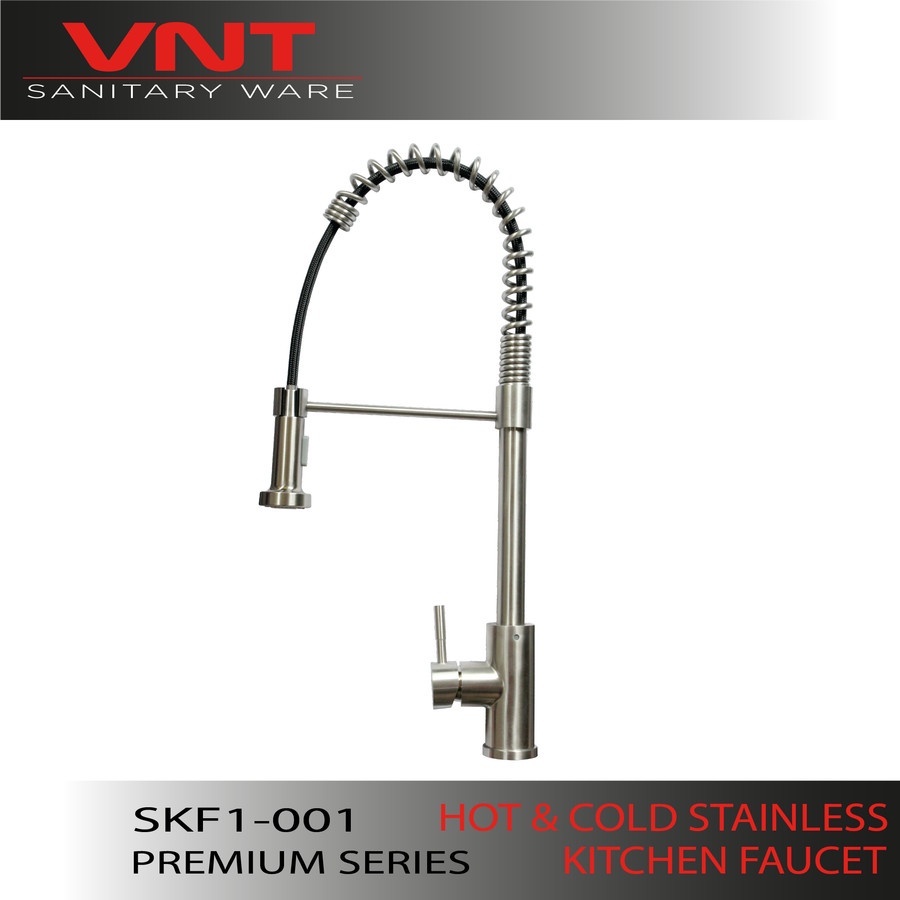 Kran Dapur Kitchen Sink Stainless Hot &amp; Cold Flexible Keran Restoran