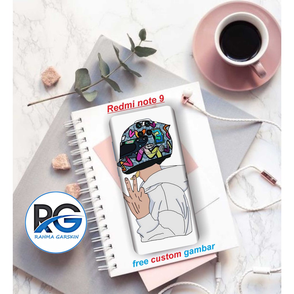 garskin hp redmi note 9 full body motif racing - free custom gambar