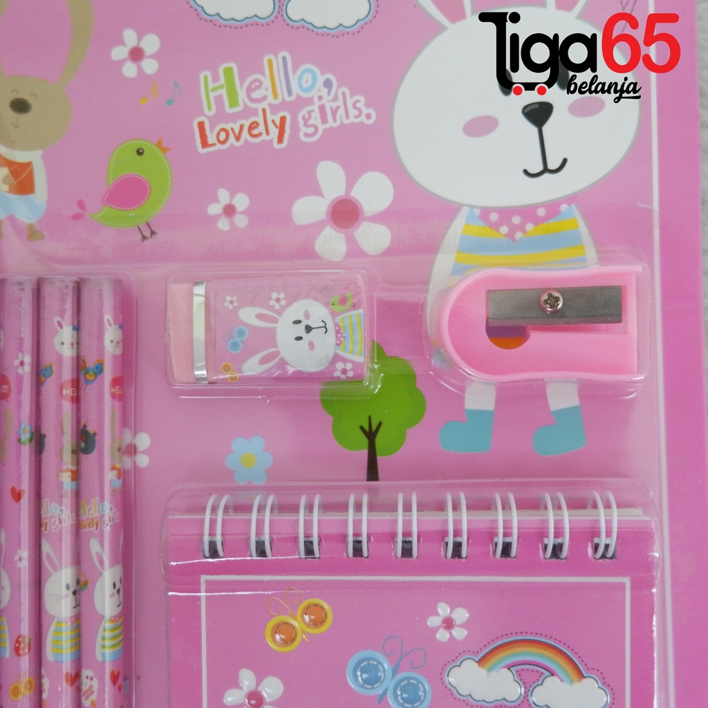 365 STATIONERY SET #41182 Buku &amp; Alat Tulis Anak / Karakter Fancy Gambar Lucu