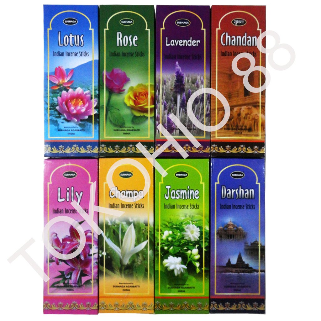 Hio / Dupa India Wangi Aromaterapi Hexagonal Merk Subhaga Incense Sticks Aromateraphy